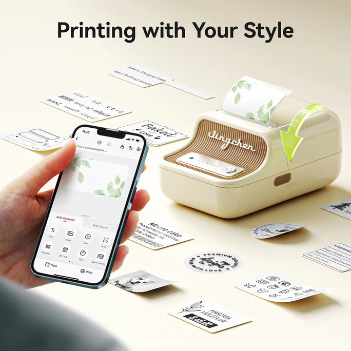 Mini Adhesive Label Printer – Wireless