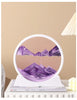 3D Sandscape Moving Sand Art Picture Quicksand Craft Round Glass Deep Sea Liquid Hourglass Flowing Sand Painting Home Decor Gift