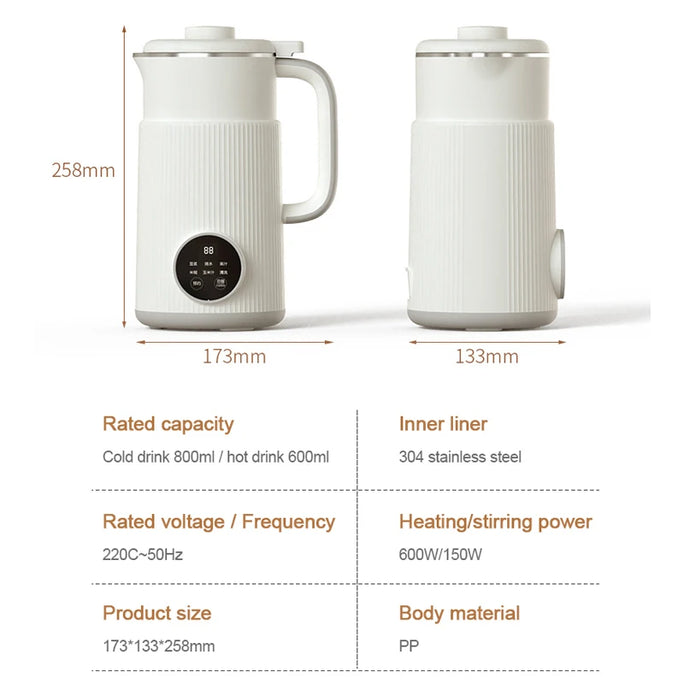 800ml Kitchen Blender Food Processors Wall Breaking Machine Soy Milk Maker Complete Professional Ninja High Power Portable Mixer