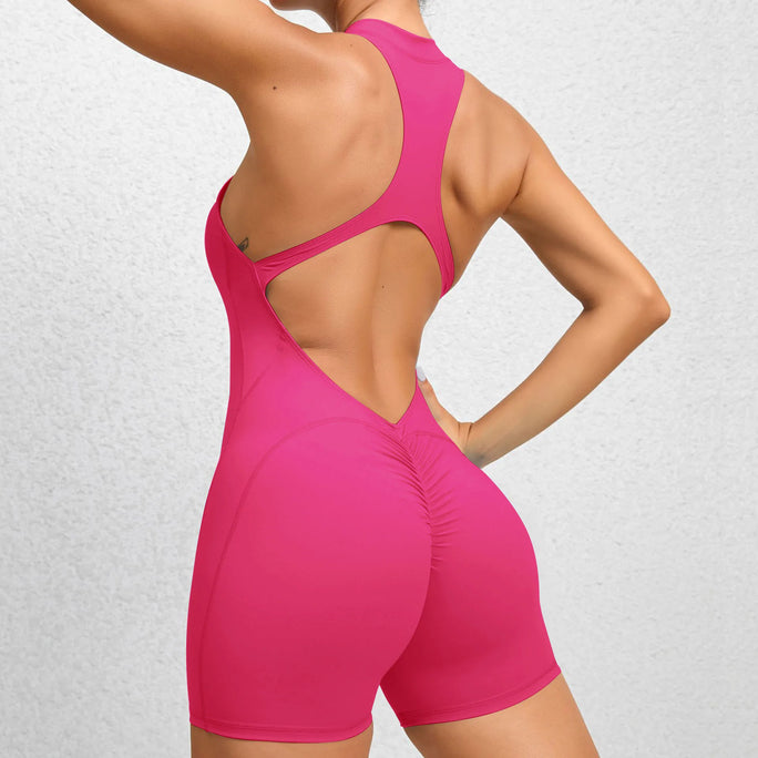 Hot Zipper Fitness Jumpsuit – Built to Move, Made to Flaunt