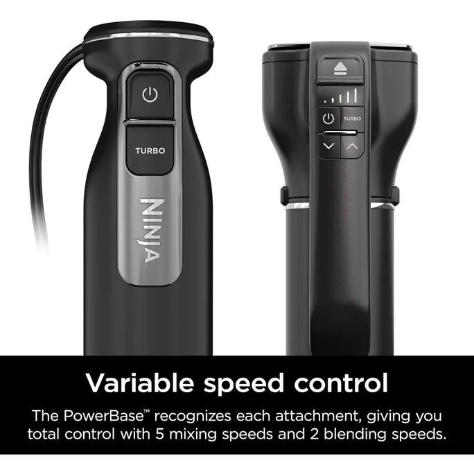 Ninja CI100C Foodi Power Mixer System Immersion Blender and HandMixer Combo, Black
