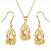 Silver Set, Natural Freshwater Pearl