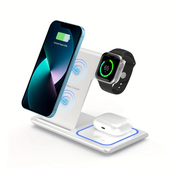 Portable Wireless 3-in-1 Charge .