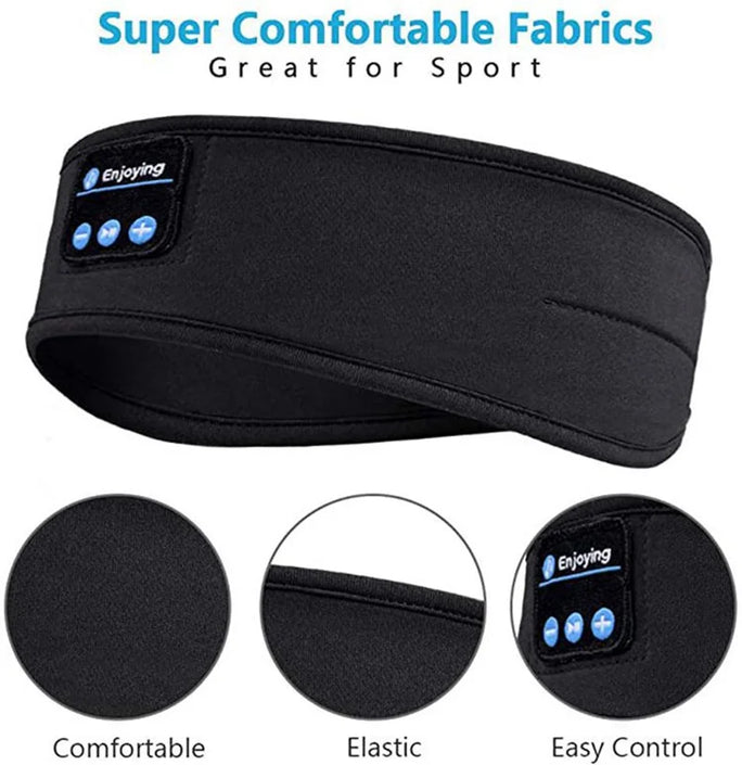 Wireless Bluetooth Headband Earphones - Sports Headphones (Elastic)