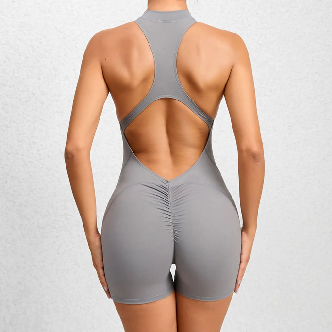 Hot Zipper Fitness Jumpsuit – Built to Move, Made to Flaunt