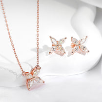 Butterfly Moissanite Jewelry Sets