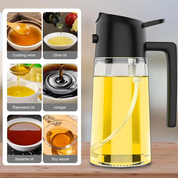 Olive Oil Dispenser Bottle 2-in-1