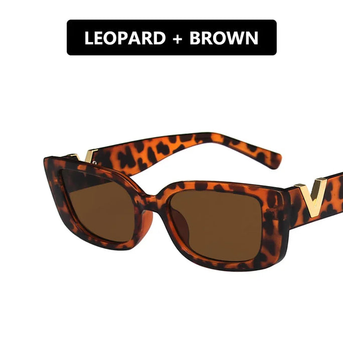 Retro  Rectangle Fashion Sunglasses