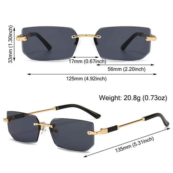 Rectangle Sunglasses Fashion UV400