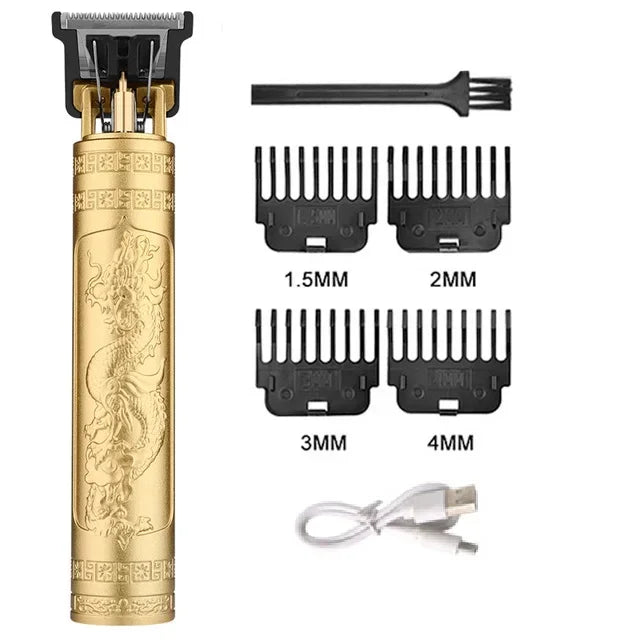 Vintage Electric Hair Trimmer for Men – Rechargeable & Stylish