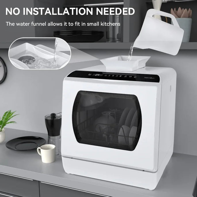 Compact Power: Portable Countertop Dishwasher