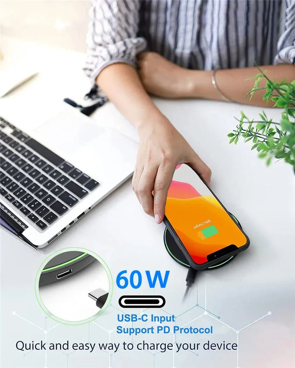 Wireless Charger USB C Fast Charging Pad