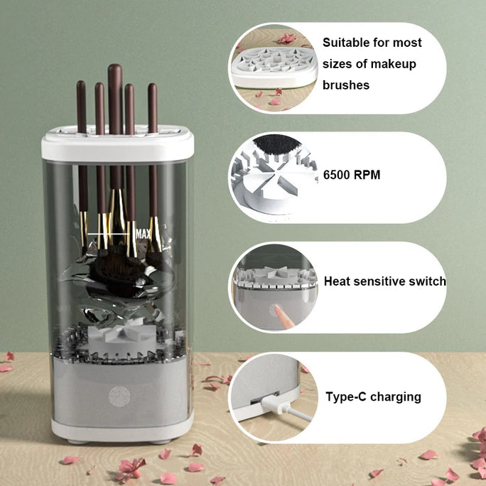Electric Makeup Brush Cleaner Automatic 3 In 1 .