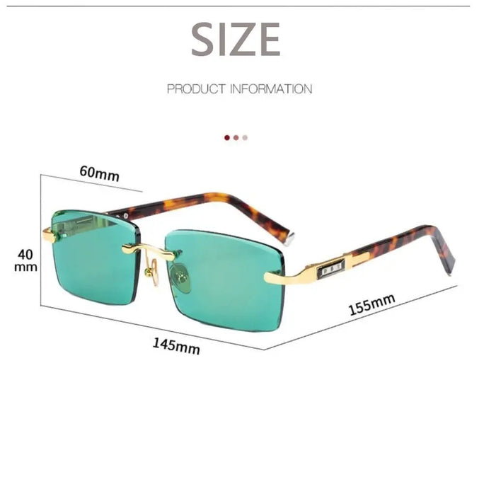 Retro Frameless Men’s Sunglasse