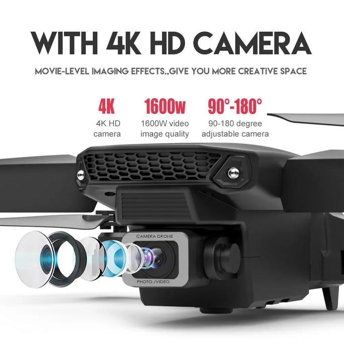 Drone with 4K 1080P Wide Angle HD Camera