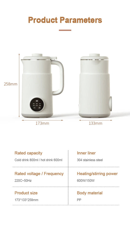 800ml Kitchen Blender Food Processors Wall Breaking Machine Soy Milk Maker Complete Professional Ninja High Power Portable Mixer