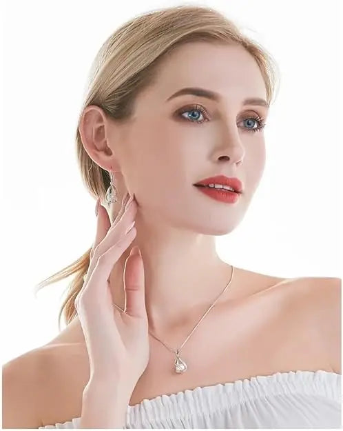 Silver Set, Natural Freshwater Pearl