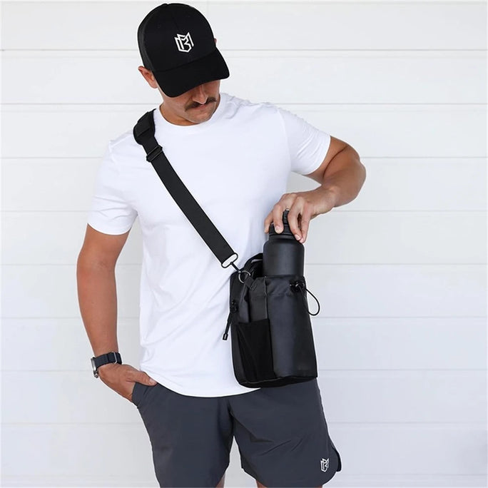 Magnetic Gym Bottle Sling Bag