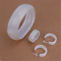 925 Sterling Silver Jewelry Set Contemporary