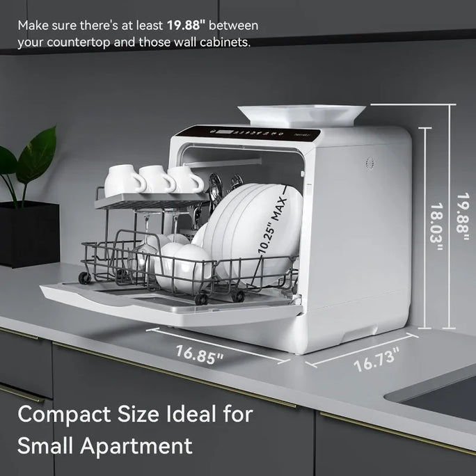 Compact Power: Portable Countertop Dishwasher