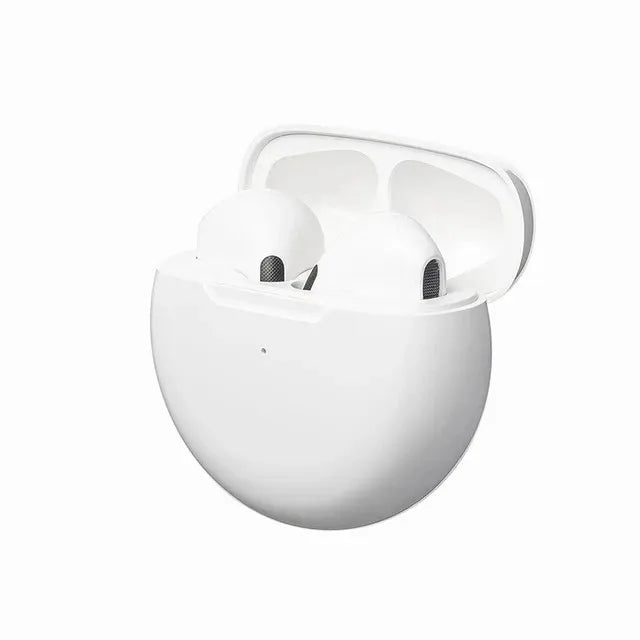Pro 6 TWS Bluetooth Earbuds - Stereo Sound & Charging Case