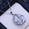 Silver Jewelry Set with Freshwater Baroque Pearls