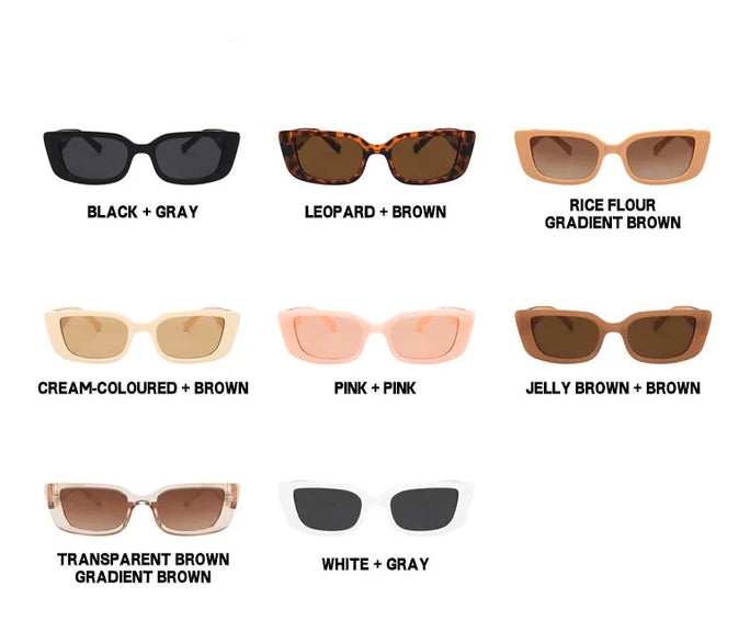 Retro  Rectangle Fashion Sunglasses