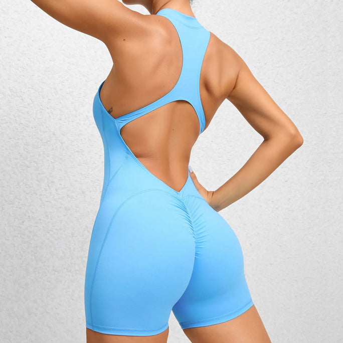 Hot Zipper Fitness Jumpsuit – Built to Move, Made to Flaunt