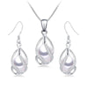 Silver Set, Natural Freshwater Pearl