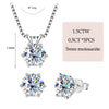925 Silver Moissanite Jewelry Set