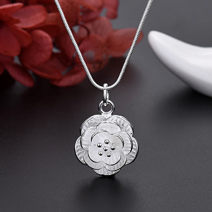 Set Jewelry  925 Silver : Flower