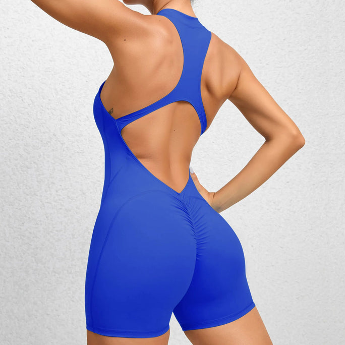 Hot Zipper Fitness Jumpsuit – Built to Move, Made to Flaunt