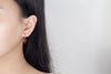 Set 925 Sterling Silver Heart Zircon