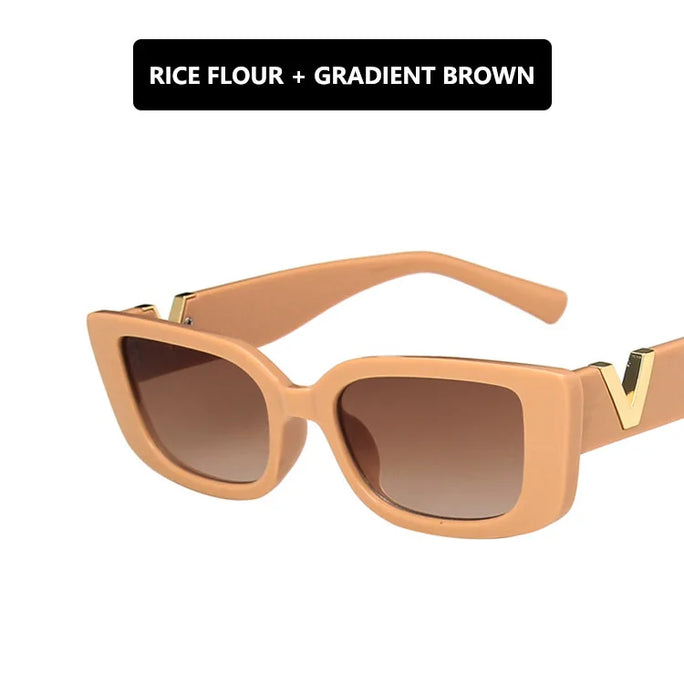 Retro  Rectangle Fashion Sunglasses