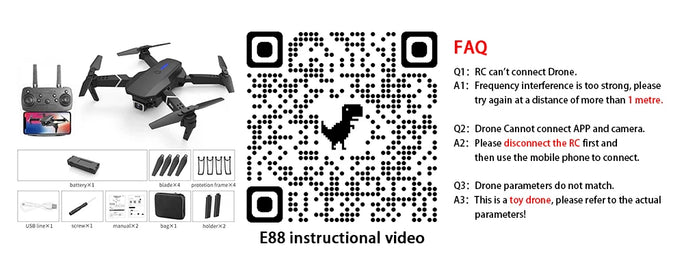 Drone with 4K 1080P Wide Angle HD Camera
